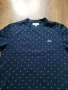 lacoste Men's Crewneck Polka Dotted Cotton - страхотна мъжка тениска КАТО НОВА S, снимка 5