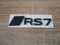 черен гланц емблема Audi RS7 нов стил, снимка 4
