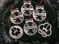 коледни висулки /топки за елха с гравирано име /надпис , снимка 1