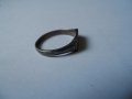 сребърен пръстен Е, снимка 3