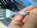 Две вилици и два ножа френски неръждаема стомана, снимка 3