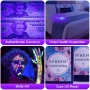 UV фенер 21 LED ултравиолетово фенерче ултравиолетов фенер, снимка 3