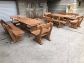 Баварски комплект маса с две пейки, снимка 7