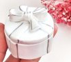 3D кутия кръгла с панделка 2 части силиконов молд форма калъп гипс декор бижу украса подарък, снимка 2