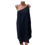 Елегантна рокля MICHAEL KORS размер L с едно рамо синя, снимка 1 - Рокли - 44585841