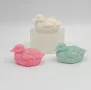 3D Пате Силиконов молд форма калъп за свещи гипс сапун , снимка 1