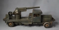 1930 Типко Метална механична играчка Военен Камион Гаубица, снимка 1