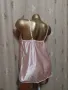 М/L Розова, сатенена, къса нощница , снимка 2