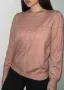 Дамска розова блуза детелини, снимка 1