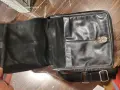 мъжка чанта за през рамо -борсета естествена кожа в черен цвят., снимка 4