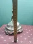 Посребрен метален свещник, снимка 3
