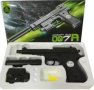 Еърсофт играчка пистолет с лазер и сачми - 007A AIRSOFT, снимка 1 - Други - 44212612