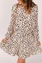 Дамска рокля с леопардов десен, снимка 1 - Рокли - 40527276