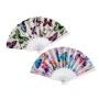 6452 Сгъваемо дамско ветрило с пеперуди за разхлаждане и подарък, снимка 1