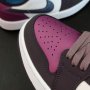 Nike Air Jordan 1 Low Purple Smoke Обувки Маратонки Размер 39 Номер Shoes Нови Оригинални Обувки, снимка 7