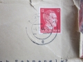 Пощенски плик 3 райх марка Хитлер, снимка 2