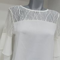 Ефирна елегантна дамска блузка , снимка 1 - Блузи с дълъг ръкав и пуловери - 41619800