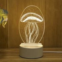Холограмна 3D LED нощна лампа

, снимка 9 - Лед осветление - 41375506