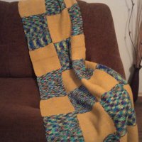Ръчно плетено одеало /плетиво подарък hand made/, снимка 1 - Други - 34850449