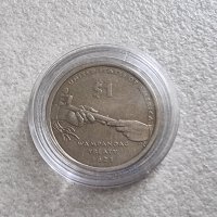 Оригинална монета.САЩ.. Един Американски долар 2000 г., снимка 6 - Нумизматика и бонистика - 41581906