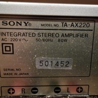 Усилвател  SONY TA-AX220, снимка 11 - Ресийвъри, усилватели, смесителни пултове - 41973154