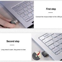 Компютърен Симулатор на Фалшиви Движения Mini USB Air Drive Mouse Jiggler Moji Fake Mouse Simulator, снимка 2 - Клавиатури и мишки - 41322502