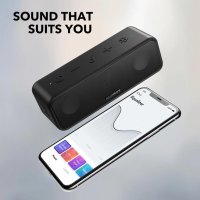 2023 Anker Soundcore 3 BassUp 100% Титан Диафрагма 40kHz 24ч IPX7 Spotify iPhone Siri Гласов Контрол, снимка 8 - Слушалки и портативни колонки - 41381739