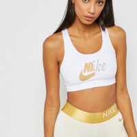  Nike SWOOSH MTLC FUTURA BRA - страхотно дамско бюстие КАТО НОВО, снимка 1 - Корсети, бюстиета, топове - 33901958