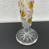 Винтидж стъклена ваза. №5235, снимка 2 - Антикварни и старинни предмети - 44823780