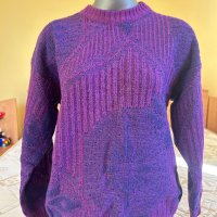 Лилав дамски пуловер, снимка 3 - Блузи с дълъг ръкав и пуловери - 44194707