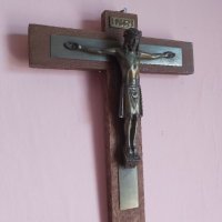 Стар кръст , Исус Христос 25х20см, снимка 3 - Други ценни предмети - 41394506