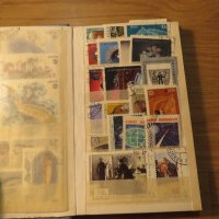 Колекция от 100 стари пощенски марки - синя корица  - птици, риби, цветя, красиви местности, видни л, снимка 5 - Филателия - 40792355