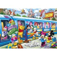 Пъзел Clementoni, The Disney Train, 104 части, снимка 1 - Игри и пъзели - 35836596