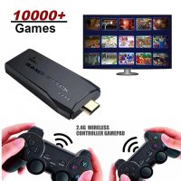 Безжична ретро конзола GAME STICK 4K HDMI - 10000 игри, снимка 1 - Други игри и конзоли - 42182262