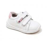 №19-24, Бебешки обувки за прохождане от Естествена кожа за момиче BUBBLE KIDS, снимка 1 - Бебешки обувки - 42606687
