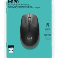 Нова безжична мишка Logitech М190, голяма, снимка 2 - Клавиатури и мишки - 34623756
