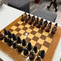 Красив порцеланов шах , снимка 10 - Шах и табла - 39995556