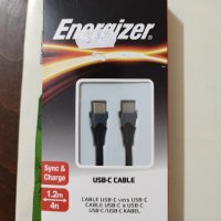 Кабел за зареждане и пренос на данни тип С на тип С 1.2м., снимка 1 - USB кабели - 41971975