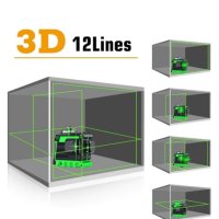 3D Лазерен нивелир,12 линии + зарядно+2 бр. батерия, снимка 6 - Други инструменти - 44398060