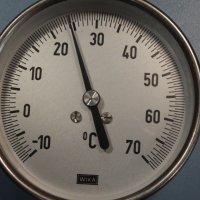 биметален термометър Wika ф100mm, -10+70°C, L-130mm, снимка 6 - Резервни части за машини - 34452411