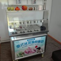 Професионална сладолед машина за Тайландски сладолед, снимка 14 - Хладилни витрини и фризери - 40894328