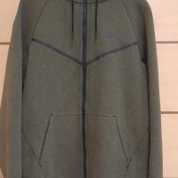 Nike Tch Flc Wr Hoodie Fz Olive-Като Ново, снимка 2 - Спортни дрехи, екипи - 41141317