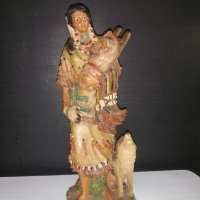 Декоративна статуетка индианка, снимка 1 - Статуетки - 40191942