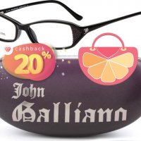 ПРОМО 🍊 JOHN GALLIANO 🍊 Оригинални елегантни дамски рамки за очила THE BLACK CAT нови с кутия, снимка 1 - Слънчеви и диоптрични очила - 13303340