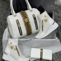 Дамска чанта портфейл и кецове Versace код 418, снимка 1 - Дамски ежедневни обувки - 34543192