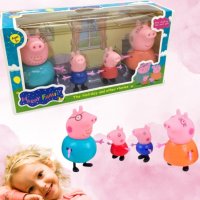 Комплект 4 броя фигурки Семейството на Пепа Пиг , PEPPA PIG, снимка 1 - Кукли - 44414313