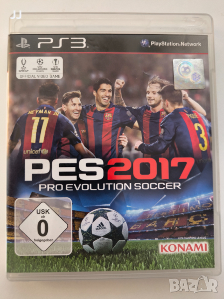 PES 2017 45лв. игра за Ps3 Playstation 3 плейстейшън 3, снимка 1