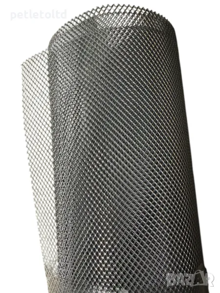 Фина метална мрежа ПЧЕЛАРСКА с форма на отвора ромб 3 мм Х 4 мм (цената е за топче 2 М Х 1 М), снимка 1