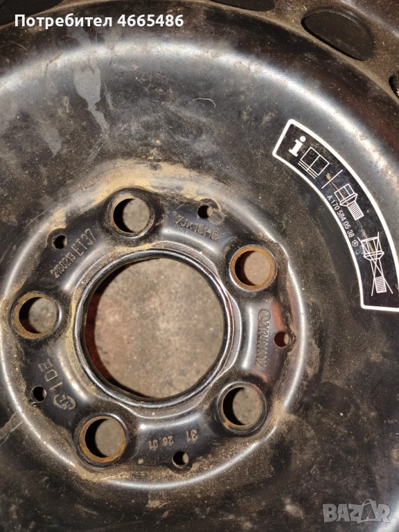 Мерцедес - W203 Резервна гума , снимка 1