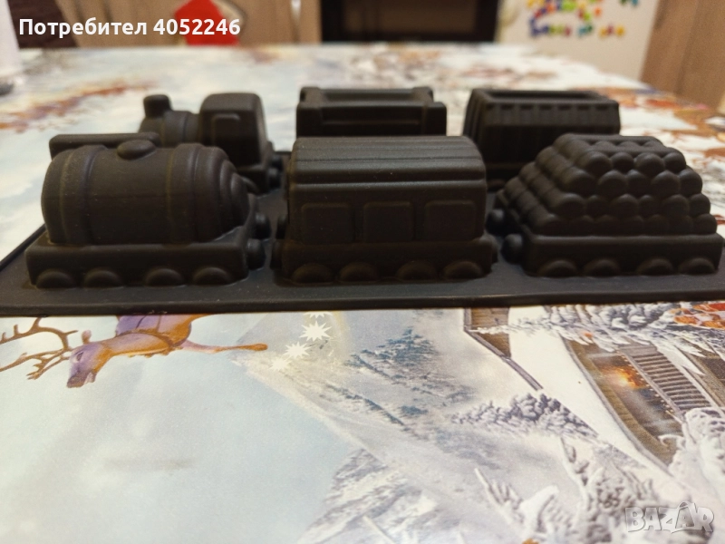 Силиконова форма влакче, снимка 1